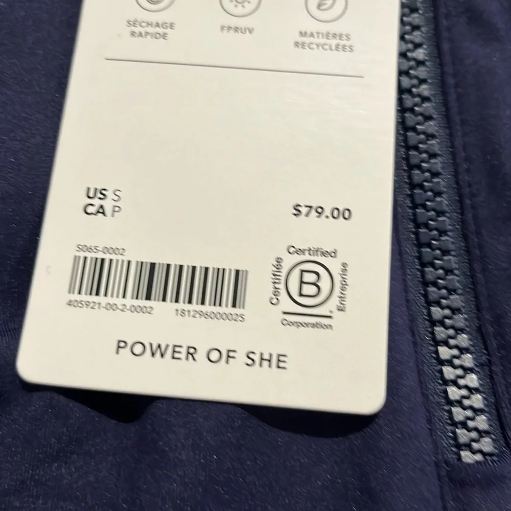 NWT Athleta North Point Rashguard Dress Blue Size Small.